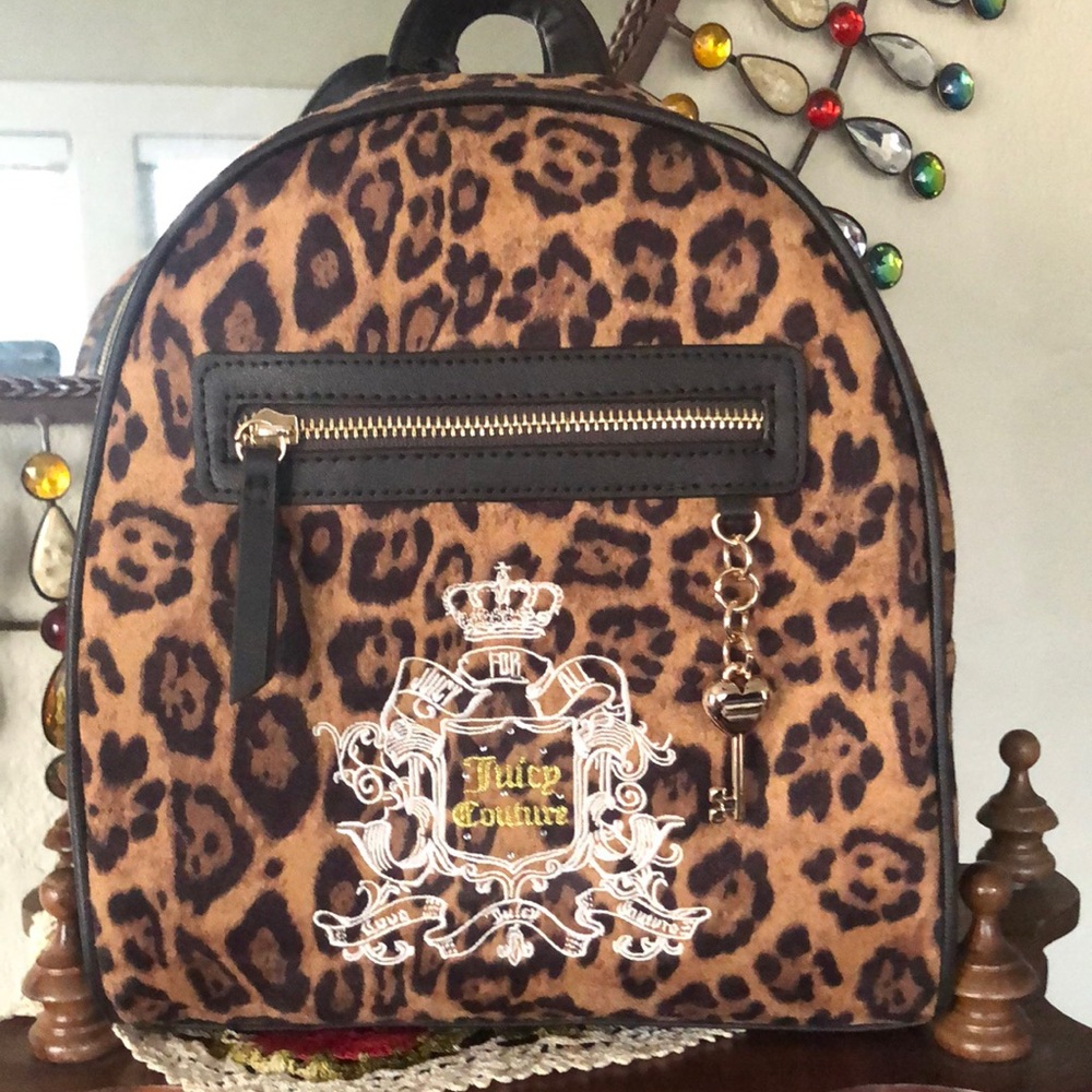 NWT Juicy Couture Leopard Juicy For All Mini Backpack